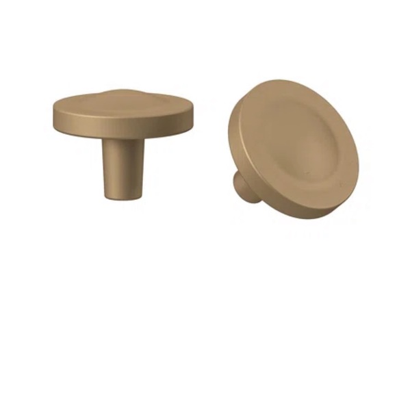 Gold Mushroom-Shaped Cabinet Knobs Pack of 15 - Picture 3 of 6